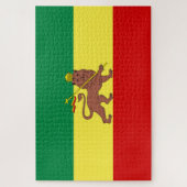 Rastafaarse vlag (Rastafarianisme) (Rasta) Legpuzzel (Verticaal)