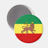 Rastafaarse vlag (Rastafarianisme) (Rasta) Magneet (Voorkant / Achterkant)