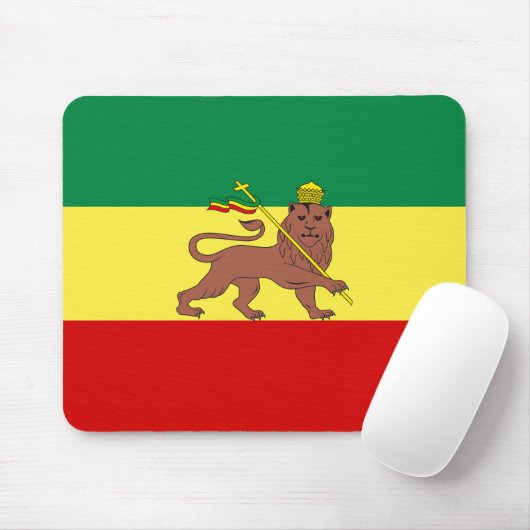 Rastafaarse vlag (Rastafarianisme) (Rasta) Muismat (Met muis)