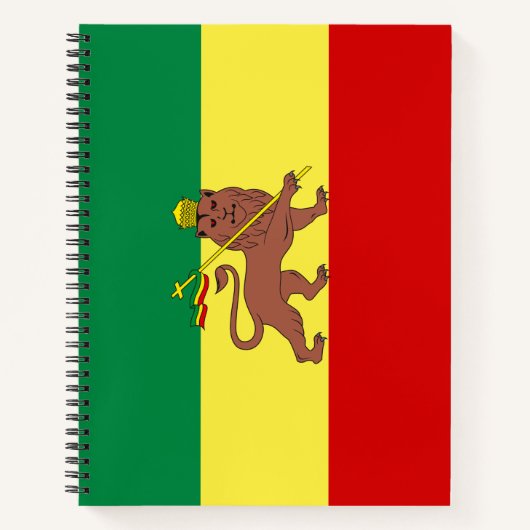 Rastafaarse vlag (Rastafarianisme) (Rasta) Notitieboek (Voorkant)