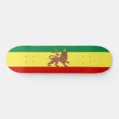 Rastafaarse vlag (Rastafarianisme) (Rasta) Skateboard (Horizontaal)