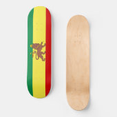 Rastafaarse vlag (Rastafarianisme) (Rasta) Skateboard (Voorkant)