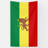 Rastafaarse vlag (Rastafarianisme) (Rasta) Spandoek (Verticaal)