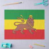 Rastafaarse vlag van Ethiopië Lion Judah Tissuepapier (Craft)