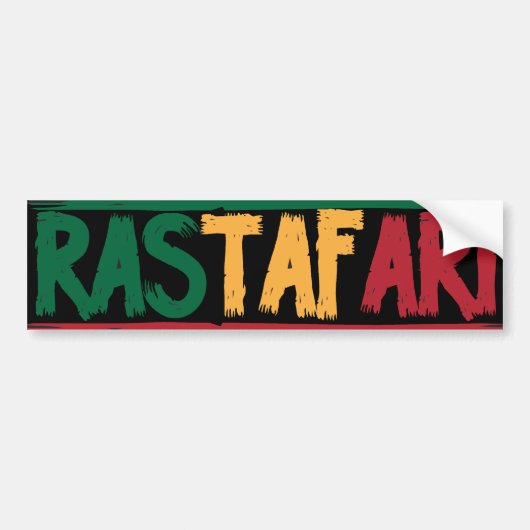 Rastafari Bumpersticker (Voorkant)