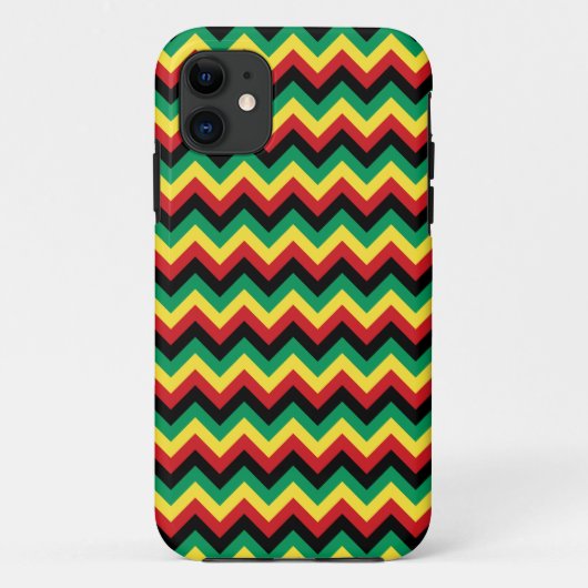 Rastafari Chevron Case-Mate iPhone Case (Achterkant)