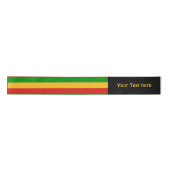 RASTAFARI FLAG COLORS + jouw tekst Lint (Voorkant)