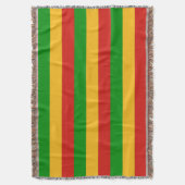 RASTAFARI FLAG COLORS + uw ideeën Deken (Voorkant Verticaal)