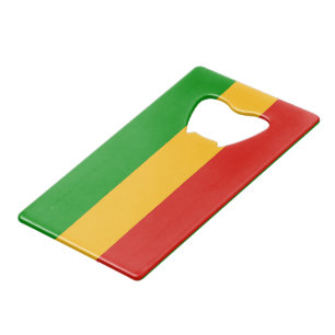 RASTAFARI FLAG COLORS + uw ideeën Kredietkaart Flessenopener