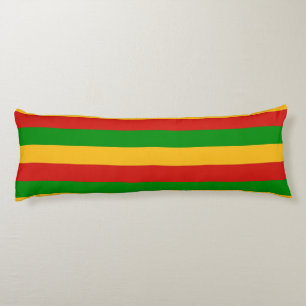 RASTAFARI FLAG COLORS + uw ideeën Lichaamskussen