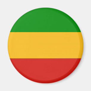 RASTAFARI FLAG COLORS + uw ideeën Magneet