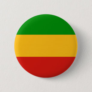 RASTAFARI FLAG COLORS + uw ideeën Ronde Button 5,7 Cm