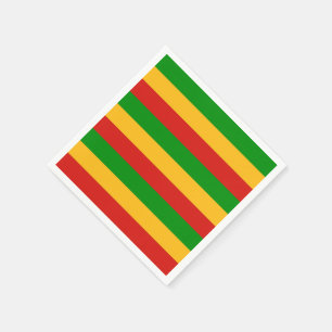 RASTAFARI FLAG COLORS + uw ideeën Servet