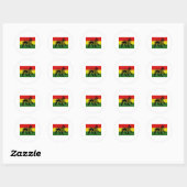 Rastafari Flag Ronde Sticker (Vel)