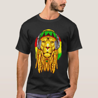 Rastafari Leeuw Leo Horoscoop Sterrenbeeld Rasta M T-shirt