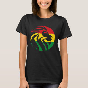 Rastafari Lion Head Jamaica Souvenir Rasta Roots R T-shirt