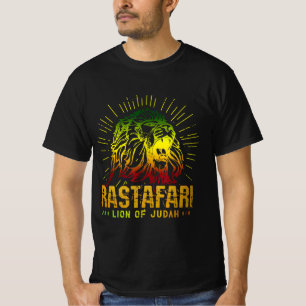 Rastafari Lion of Judah - Jah Him Reggae Muziek T-shirt