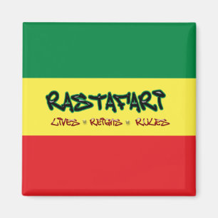 Rastafari Lives Reigns Rules Magnet Magneet