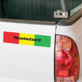 Rastafari. OntwerpBumpersticker Bumpersticker (Op Truck)