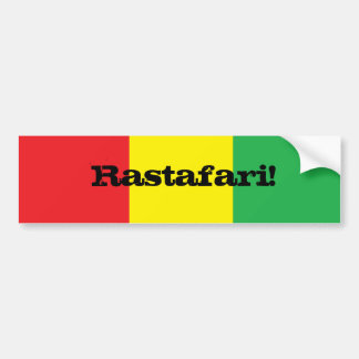 Rastafari. OntwerpBumpersticker Bumpersticker