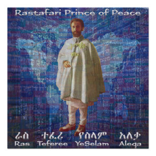 RasTafari Prince of Peace Perfect Poster