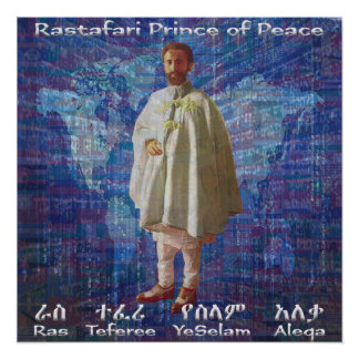 RasTafari Prince of Peace Perfect Poster