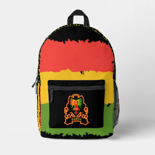 Rastafari Print gesneden naaizak Bedrukte Rugzak