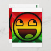 RASTAFARI REGGAE RAP BRIEFKAART (Voorkant / Achterkant)