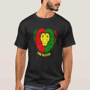 Rastafari Rode Geel Groen Rasta Kleding Leeuw Van T-shirt