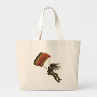 Rastafari springt met het hoofd naar voren voor vr grote tote bag