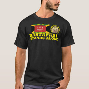 RASTAFARI STAAT ALLEEN Basic Dark T-shirt