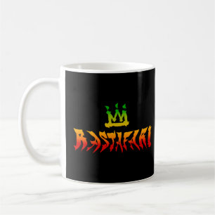 Rastafari Vervormde Rasta Kleuren Reggae Koffiemok