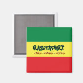 Rastafari vit règne règles Magnet (Recto/Verso)