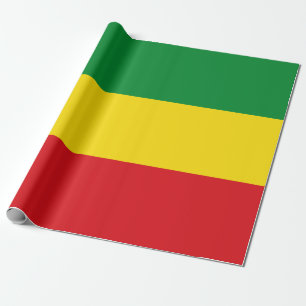 Rastafari-vlag Rasta Ethiopisch Cadeaupapier