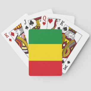 Rastafari-vlag Rasta Ethiopisch Pokerkaarten