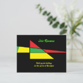 Rastafari wenskaarten-irie rasmas briefkaart (Staand voorkant)