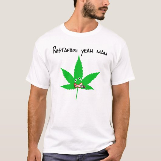 rastafari yeah man t-shirt (Voorkant)