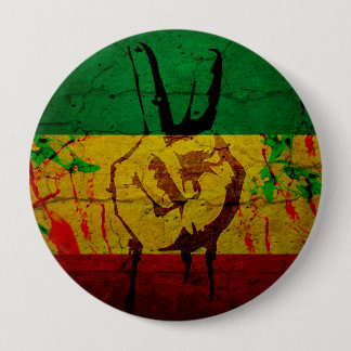 Rastafarian badge ronde button 4,0 cm