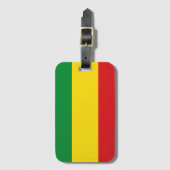 Rastafarian Flag Rasta Ethiopian Bagagelabel (Voorkant (verticaal))