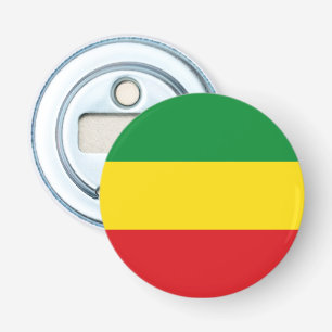 Rastafarian Flag Rasta Ethiopian Button Flesopener