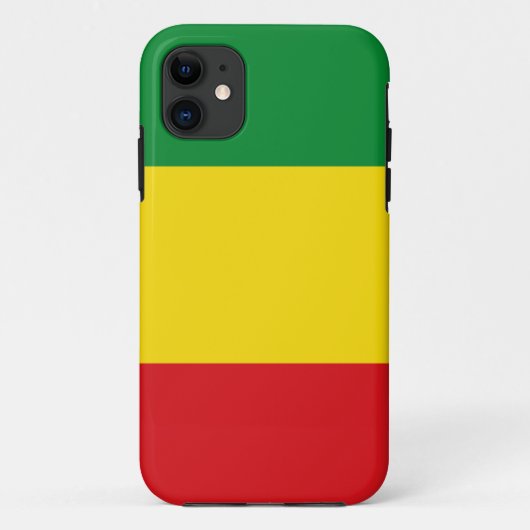 Rastafarian Flag Rasta Ethiopian Case-Mate iPhone Case (Achterkant)