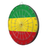 Rastafarian Flag Rasta Ethiopian Dartbord (Voorkant Rechts)