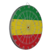 Rastafarian Flag Rasta Ethiopian Dartbord (Voorkant Links)