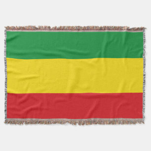 Rastafarian Flag Rasta Ethiopian Deken