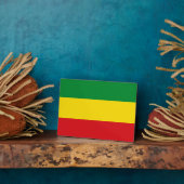 Rastafarian Flag Rasta Ethiopian Fotoplaat (Zijkant)