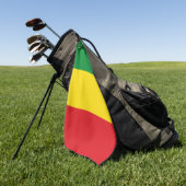 Rastafarian Flag Rasta Ethiopian Golfhanddoek (Groen)