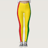 Rastafarian Flag Rasta Ethiopian Leggings (Voorkant)