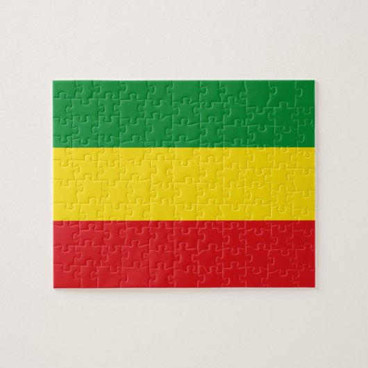 Rastafarian Flag Rasta Ethiopian Legpuzzel (Horizontaal)