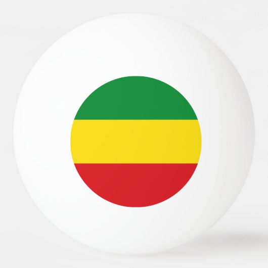 Rastafarian Flag Rasta Ethiopian Pingpongballen (Voorkant)