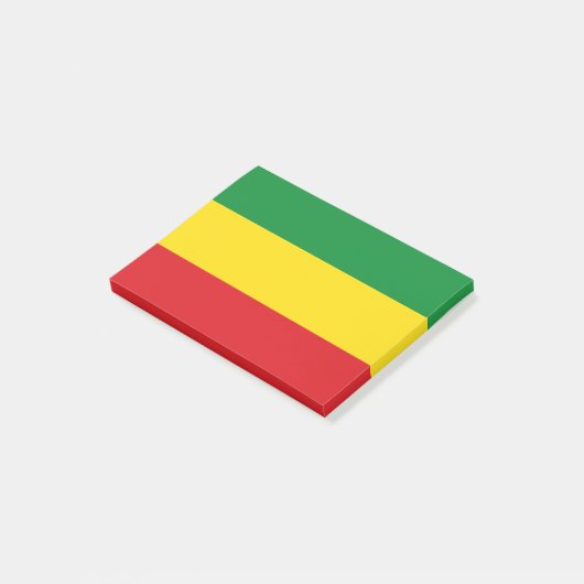 Rastafarian Flag Rasta Ethiopian Post-it® Notes (Schuin)